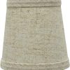 Aspen Creative 32048-2 Small Hardback Empire Shape Chandelier Clip-On Lamp Shade Set (2 Pack), Transitional Design in Off White, 4" Bottom Width (3" x 4" x 4") , Beige - Image 4