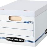 Bankers Box STOR/File Storage Boxes, Standard Set-Up, Lift-Off Lid, Letter/Legal, Case of 30 (0071304) , white