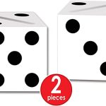 Beistle 2-Pack Dice Card Boxes, 6-1/2-Inch by 6-1/2-Inch