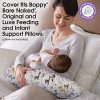 Boppy Nursing Pillow Cover—Original | Gray Gold Giraffes | Cotton Blend Fabric | Fits Boppy Bare Naked, Original and Luxe Breastfeeding Pillow | Awake Time Only - Image 4