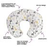 Boppy Nursing Pillow Cover—Original | Gray Gold Giraffes | Cotton Blend Fabric | Fits Boppy Bare Naked, Original and Luxe Breastfeeding Pillow | Awake Time Only - Image 2