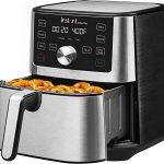 Instant Vortex Plus Air Fryer Oven, 6 Quart, From the Makers of Instant Pot, 6-in-1, Broil, Roast, Dehydrate, Bake, Non-stick and Dishwasher-Safe Basket, App With Over 100 Recipes, Stainless Steel