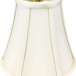 Royal Designs, Inc. True Bell Lamp Shade with Round Clip, Eggshell, 3.75" x 7" x 6.75" (BSO-704RC-7EG)