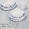 Rubbermaid Glass Baking Dishes for Oven, Casserole Dish Bakeware, DuraLite 12-Piece Set, White (with Lids) - Image 3