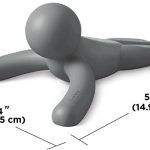 Umbra Buddy Door Stop, Heavy-Duty and Flexible, Soft-Touch Finish, Protects Your Floors, Single Pack, Charcoal
