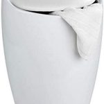 Wenko Bathroom stool Candy, 14.2 x 19.9 x 14.2 inch, White